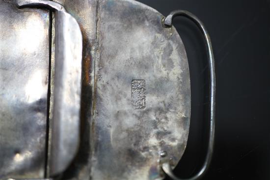 Six late 19th/early 20th century Chinese silver items,